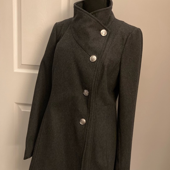 Jessica Simpson Gray Coat with Silver Buttons - Picture 1 of 6